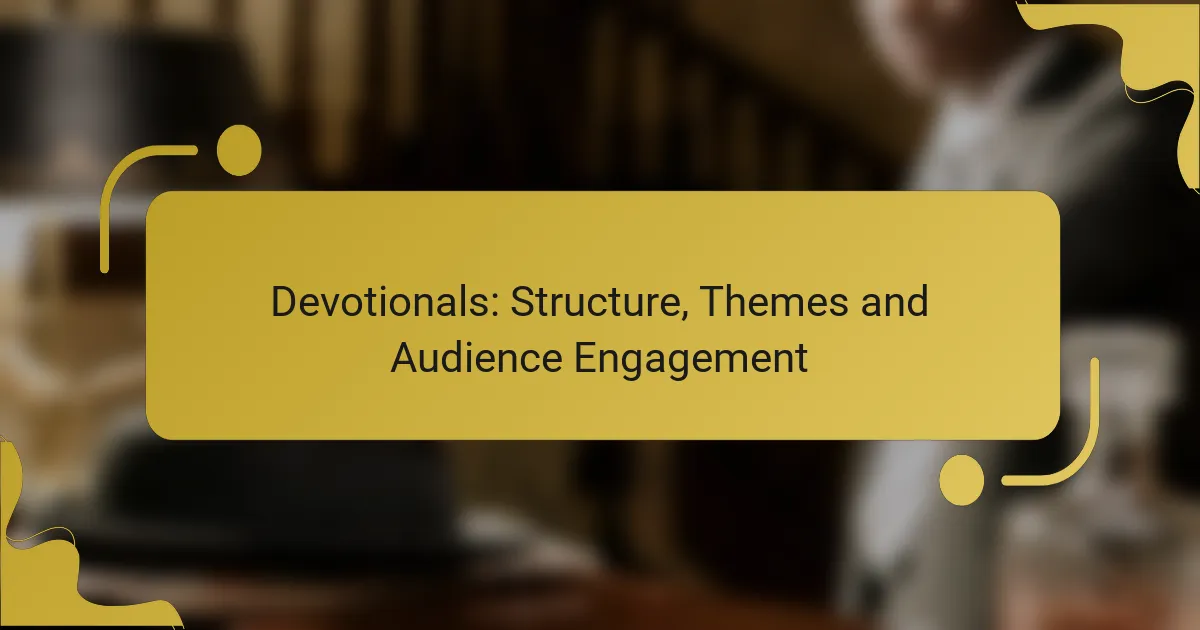 Devotionals: Structure, Themes and Audience Engagement