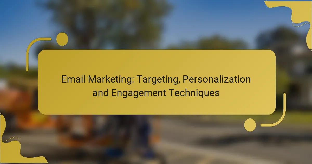 Email Marketing: Targeting, Personalization and Engagement Techniques