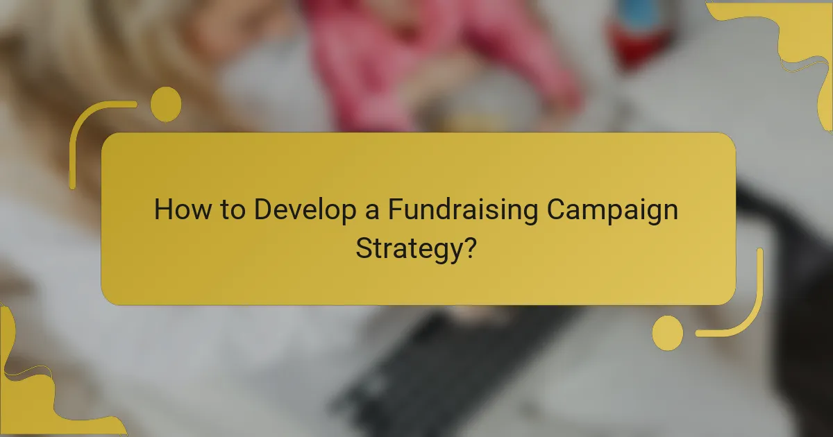 How to Develop a Fundraising Campaign Strategy?