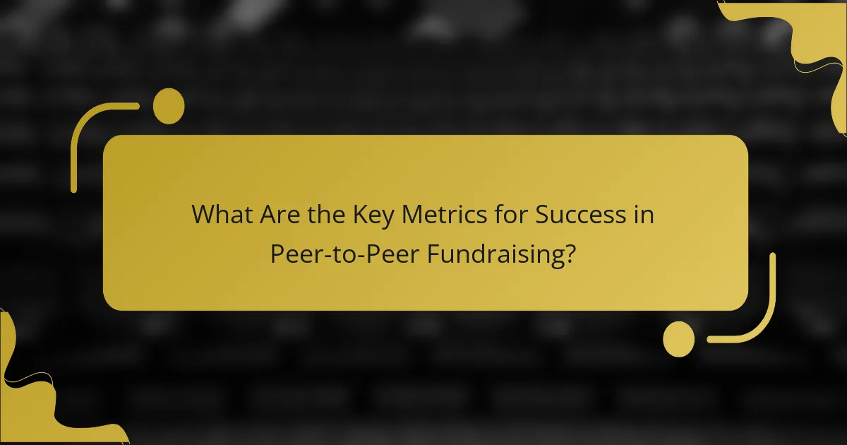 What Are the Key Metrics for Success in Peer-to-Peer Fundraising?